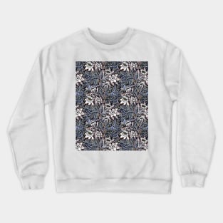 William Morris Tulip and Willow Pattern Mid Blue Crewneck Sweatshirt